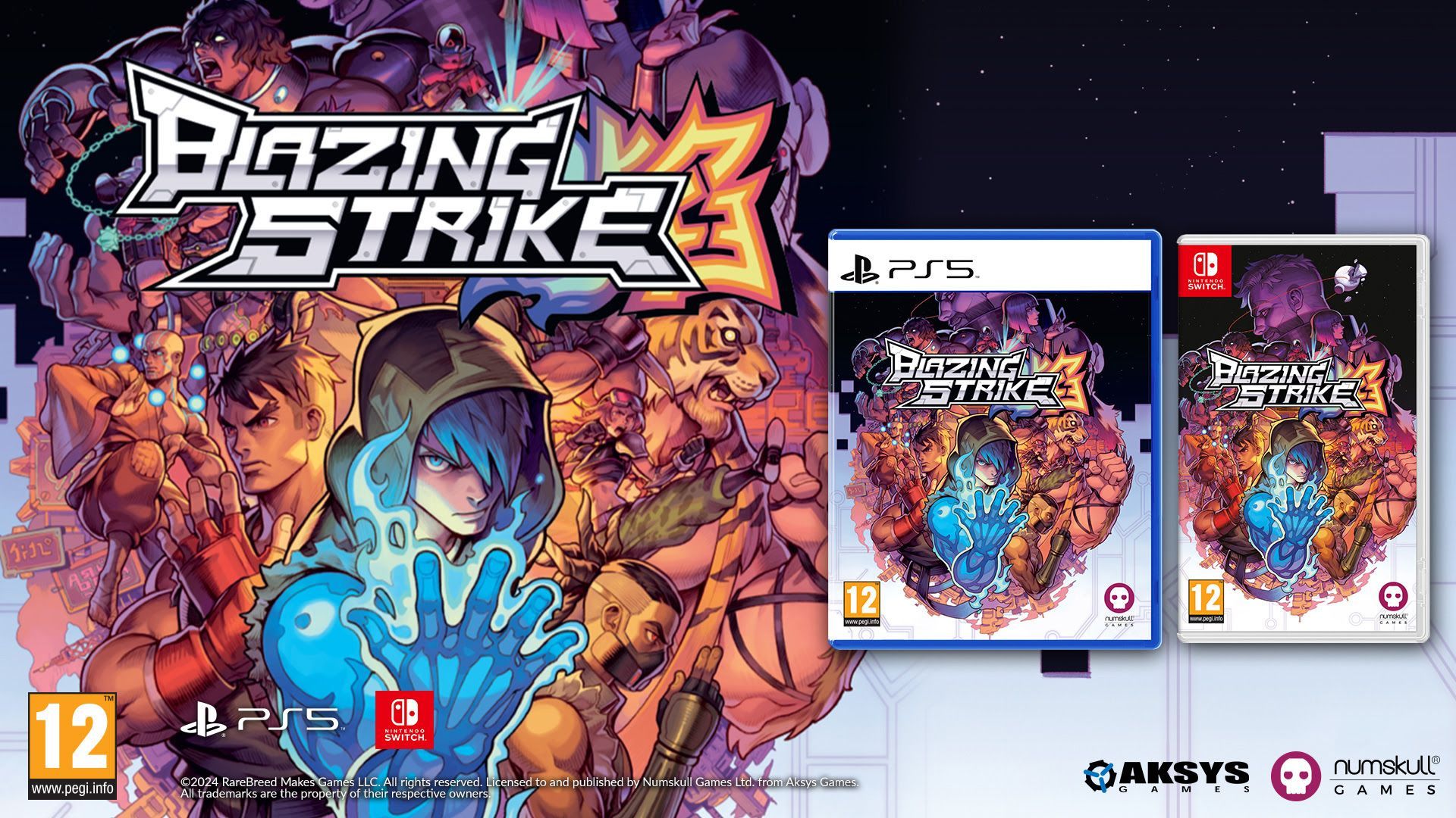 GEEKNPLAY - Blazing Strike – Le jeu est maintenant disponible en édition physique sur Switch et PS5 !