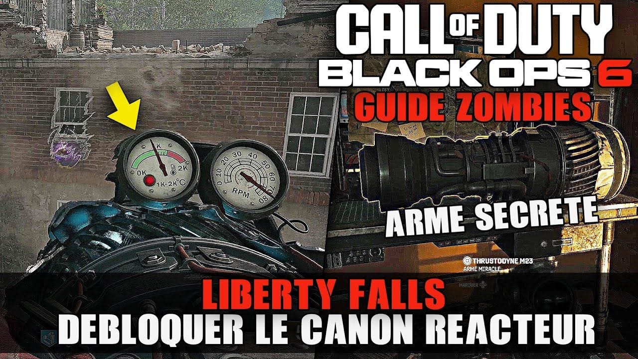 Call Of Duty Black Ops 6 Zombies : Débloquer le CANON REACTEUR sur LIBERTY FALLS (Arme Jet Gun)