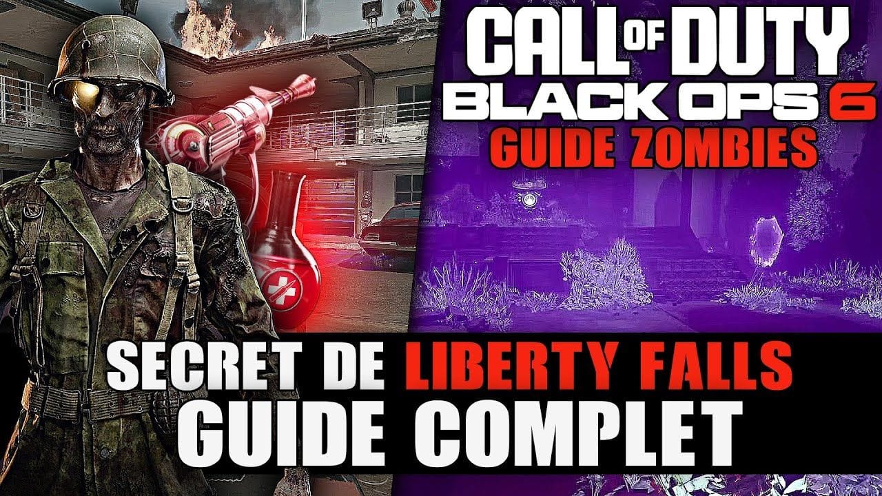 Call Of Duty BO6 Zombies : Secret de LIBERTY FALLS (GUIDE COMPLET FRANCAIS) 🏆 Bye, Bye l'Ether noir