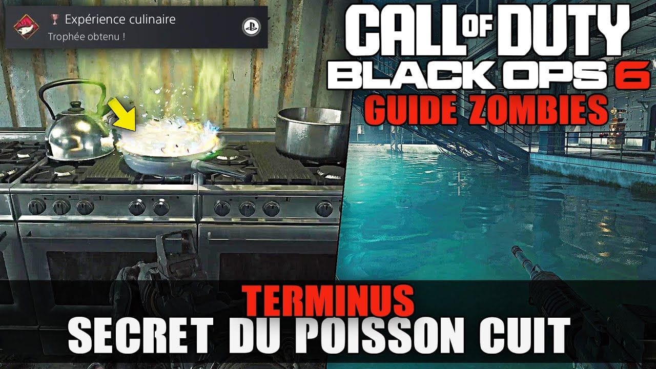 Call Of Duty Black Ops 6 Zombies : Débloquer le SECRET du POISSON sur TERMINUS 🏆Expérience Culinaire
