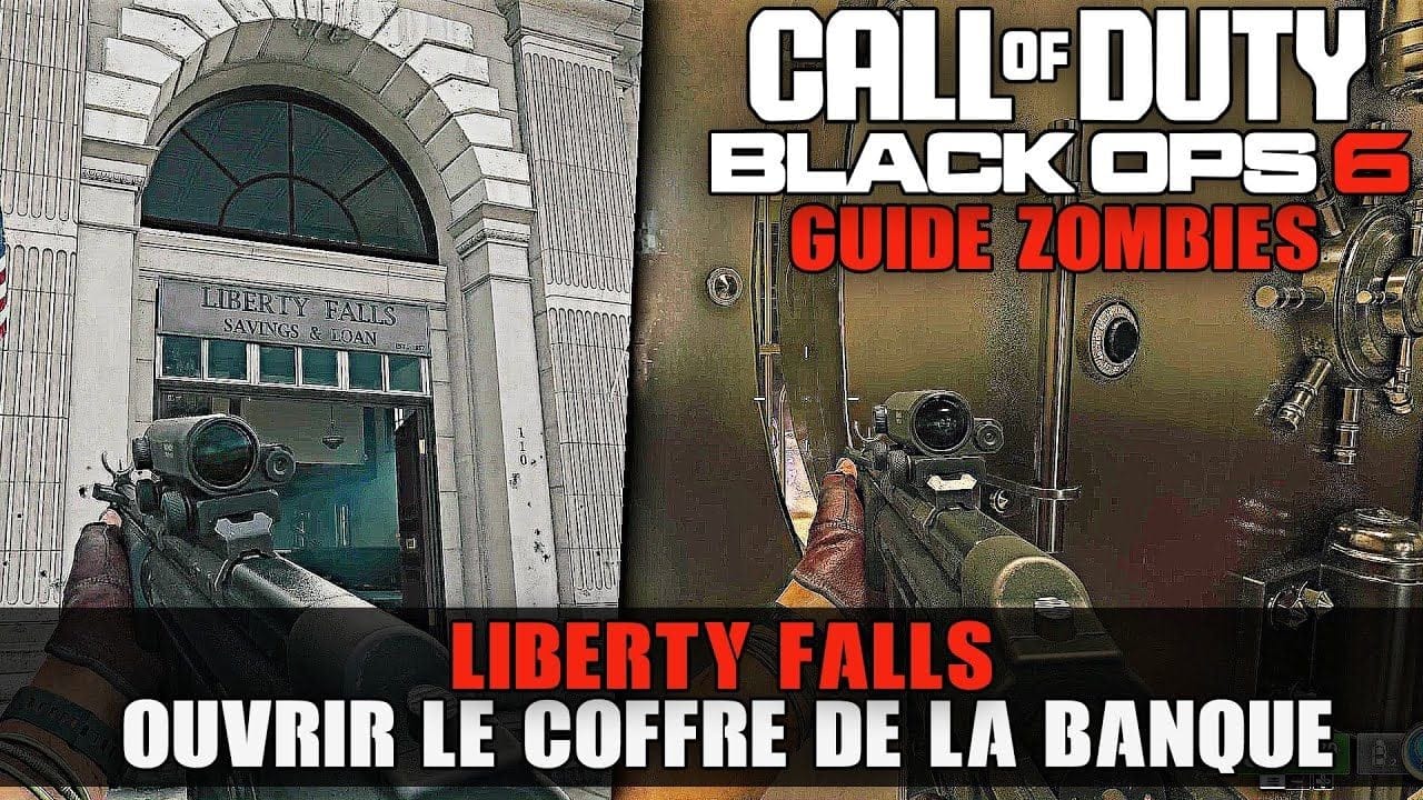 Call Of Duty Black Ops 6 Zombies : Comment OUVRIR le COFFRE-FORT de la BANK de LIBERTY FALLS