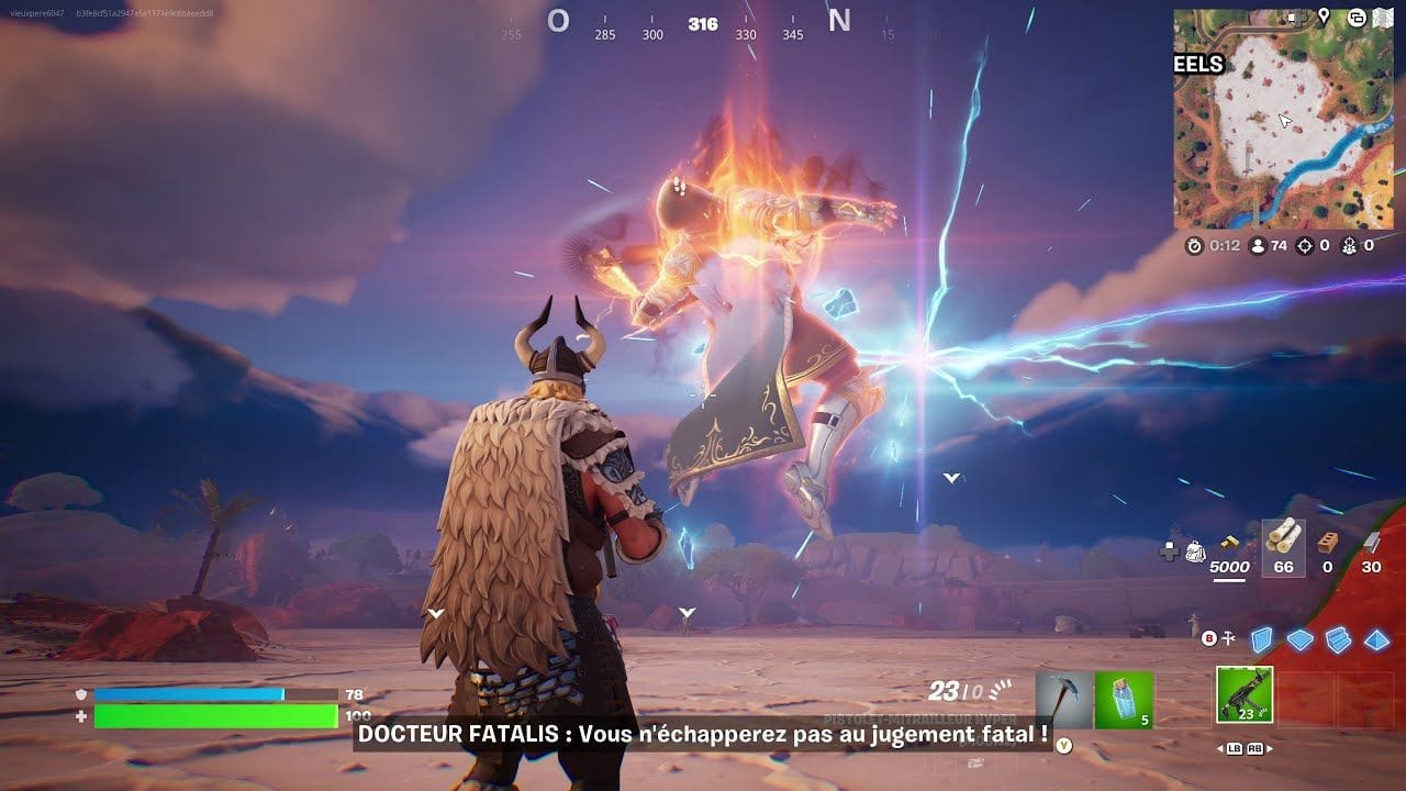 Mini Événement Mort du Docteur Fatalis Fortnite Rediffusion en jeu (part 2) [4K]