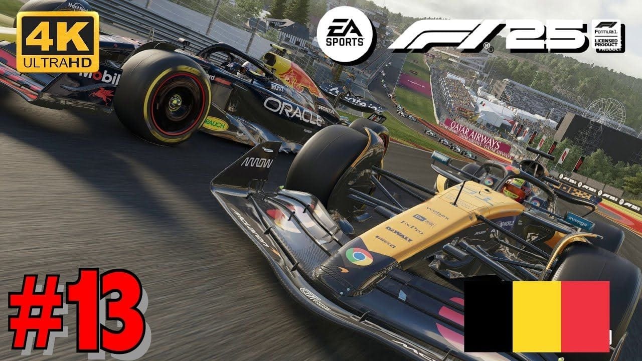 F1 25 Mode Carrière - GRAND PRIX DE BRLGIQUE - HAMILTON FERRARI 4K Ultra 60fps