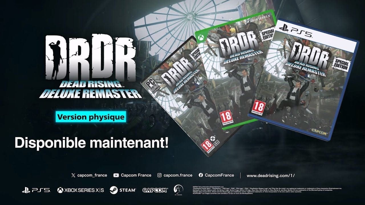 Dead Rising Deluxe Remaster : Une démo, une mise à jour déployée, un patch PS5 Pro et la version physique disponible