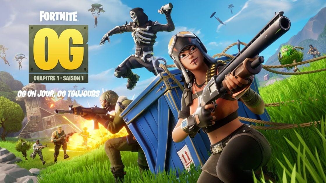 GEEKNPLAY - Fortnite - Le mode OG revient avec la carte originale et le double pompe pour une dose de pure nostalgie