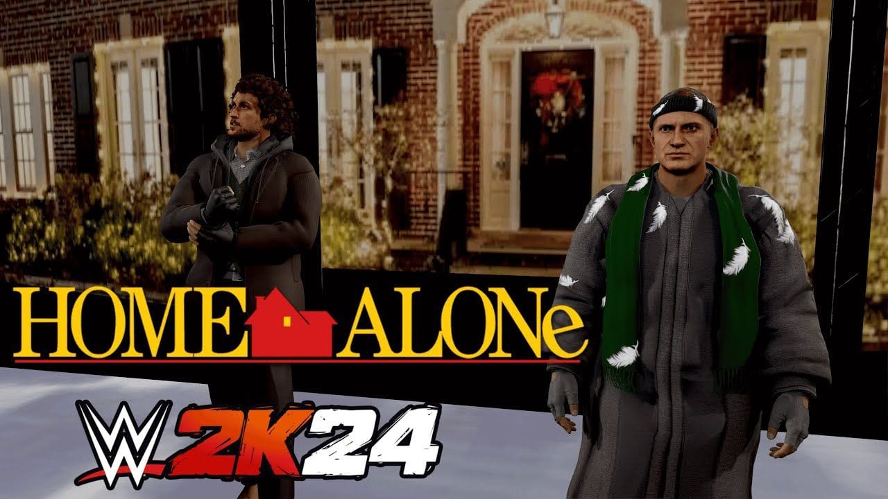 Home Alone - Kevin & Buzz vs Harry & Marv (WWE 2k24)
