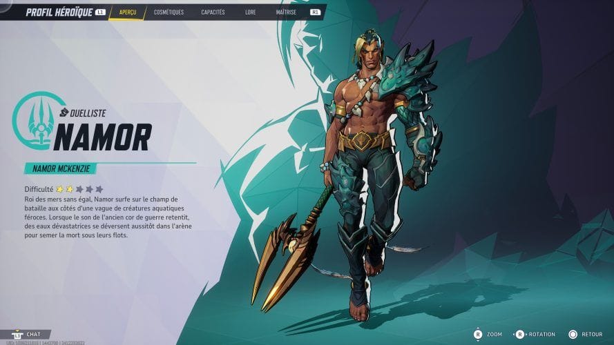Namor : Capacités, stats, costumes | Guide Marvel Rivals