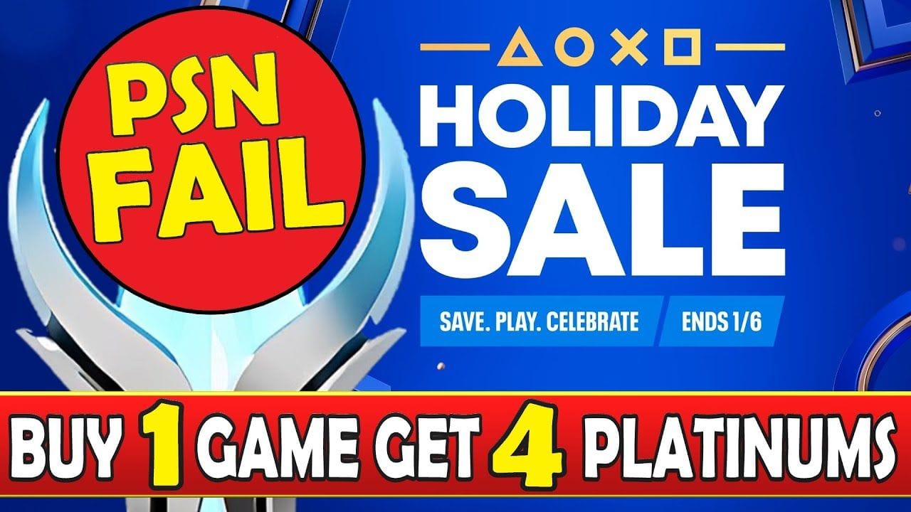 PSN Holiday Sale 2025 - Buy 1 Game Get 4 Platinums