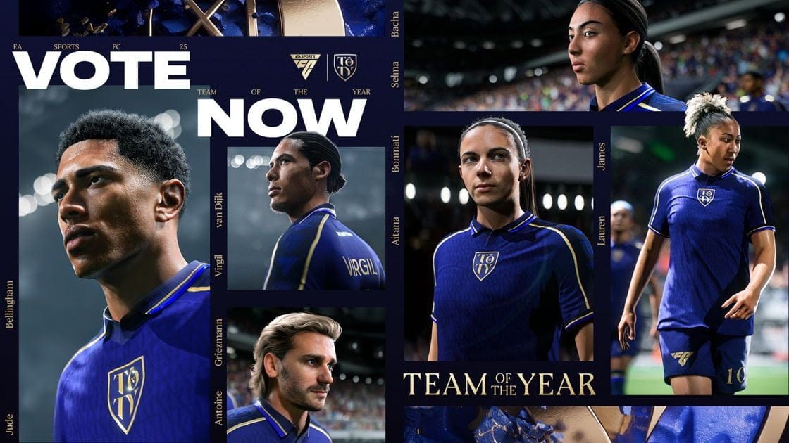 GEEKNPLAY - EA Sports FC 25 - Votez pour l'Équipe de l'année et façonnez la TOTY 2024 !
