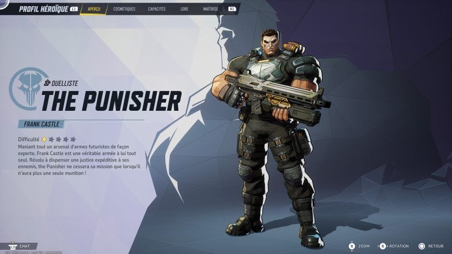 The Punisher : Capacités, stats, costumes | Guide Marvel Rivals