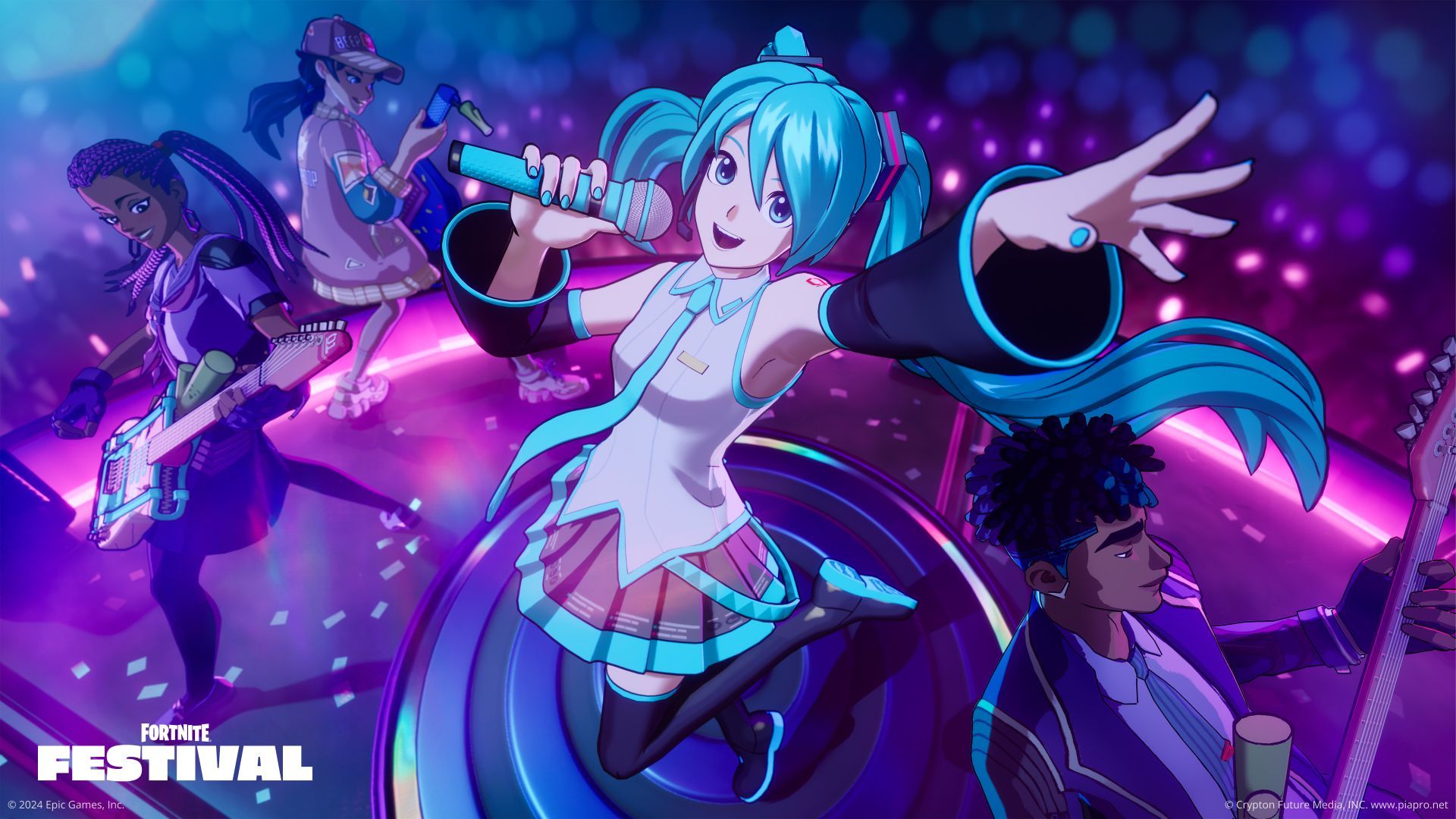GEEKNPLAY - La chanteuse Hatsune Miku rejoint la saison 7 du Fortnite Festival !