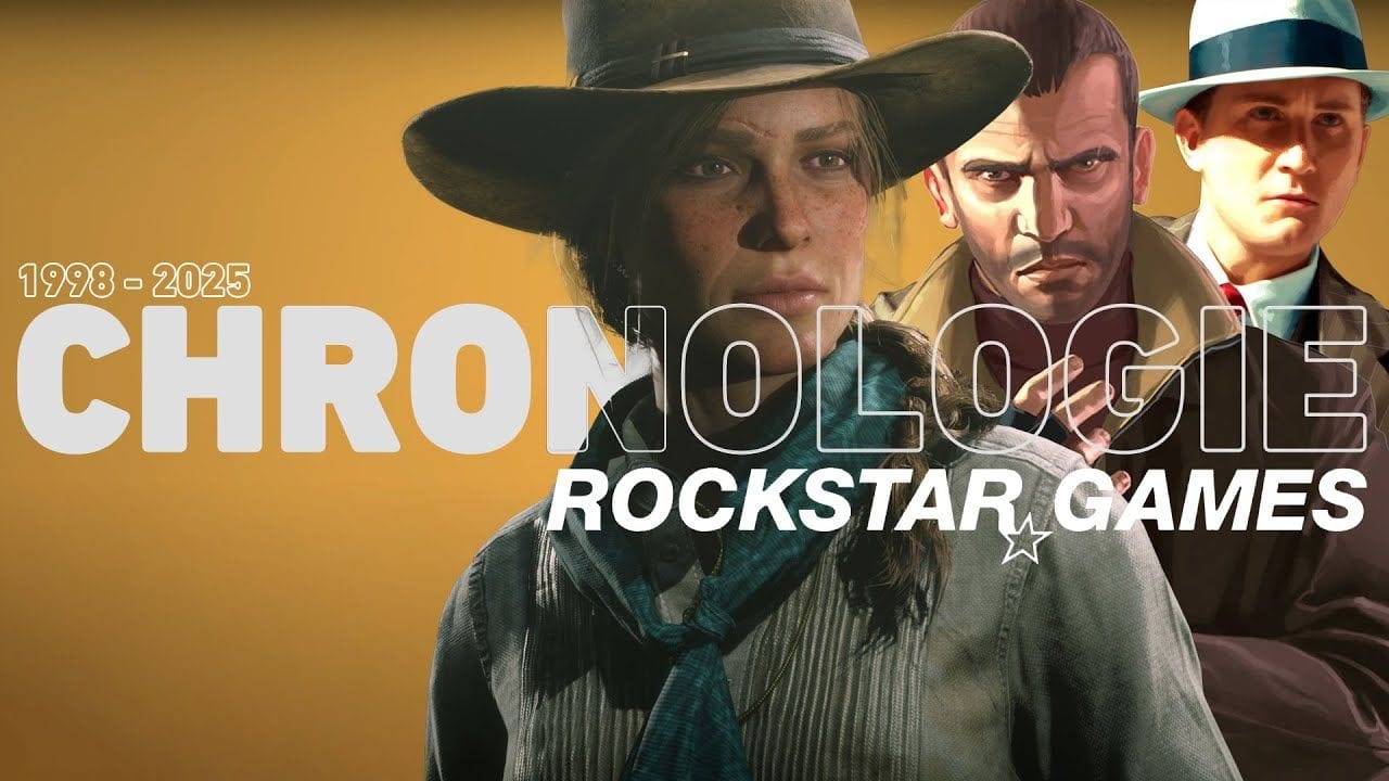 ROCKSTAR GAMES : CHRONOLOGIE DE TOUS LES JEUX, DLC ET MISES A JOUR DEPUIS LA CRÉATION DU STUDIO
