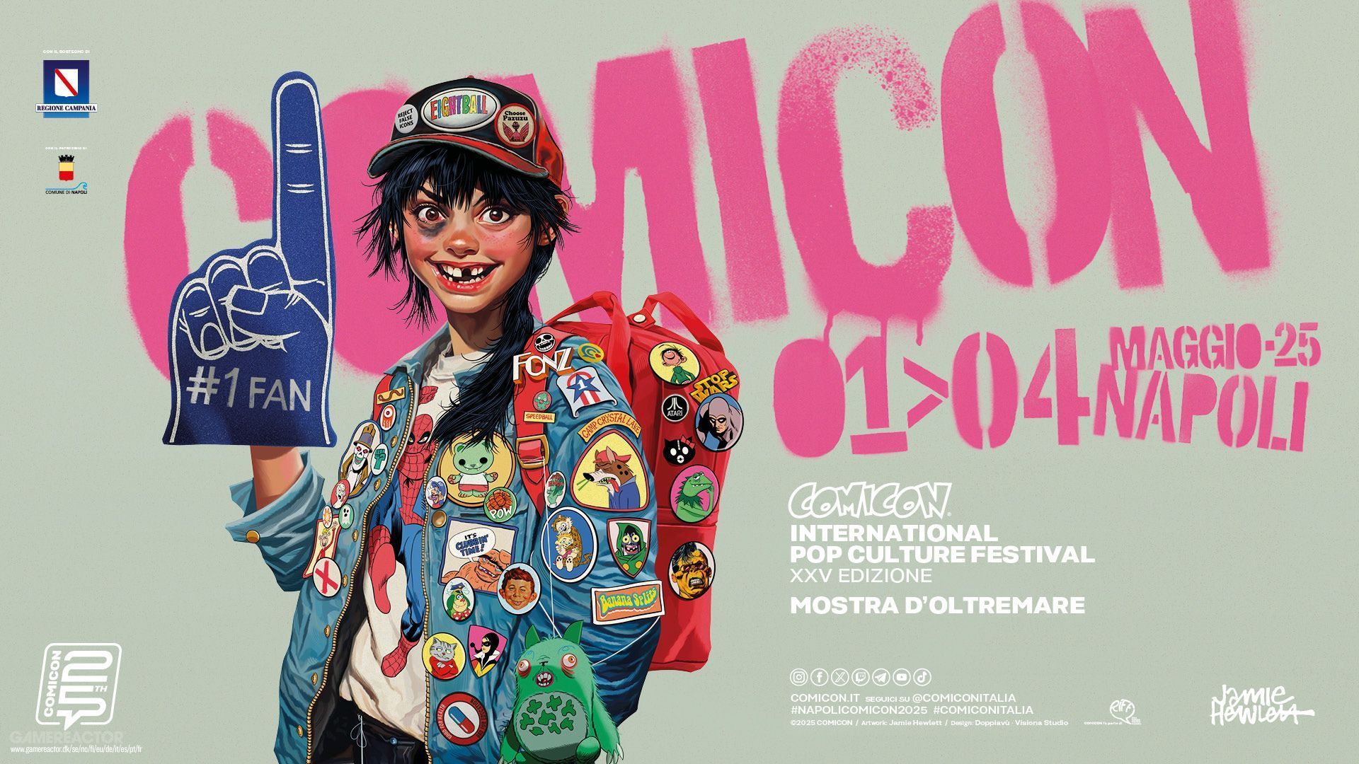 COMICON Naples 2025 célèbre son 25e anniversaire avec d'illustres invités