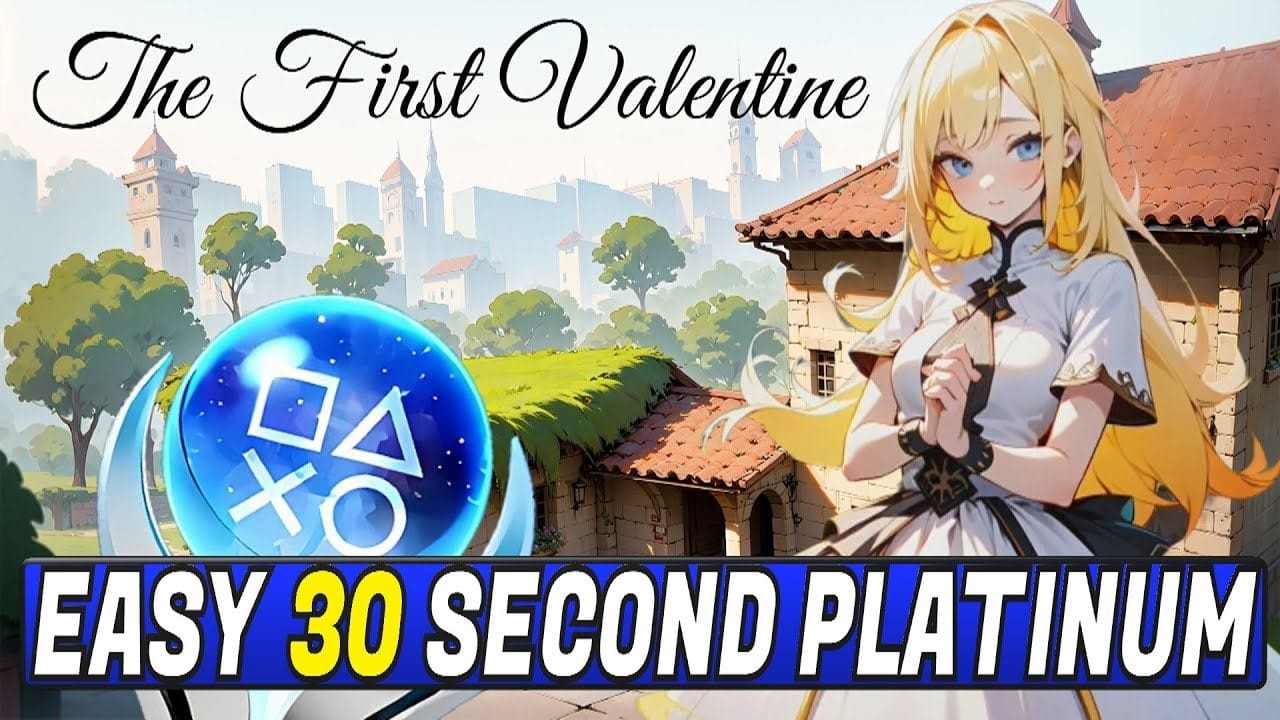 Easy 30 Second Platinum - The First Valentine Quick Trophy Guide