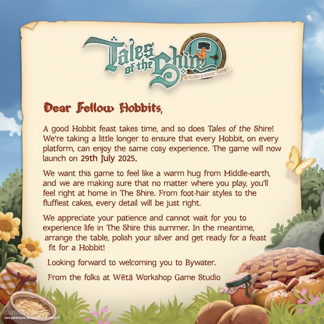 Tales of the Shire reporte le début de la vie du Hobbit au 29 juillet