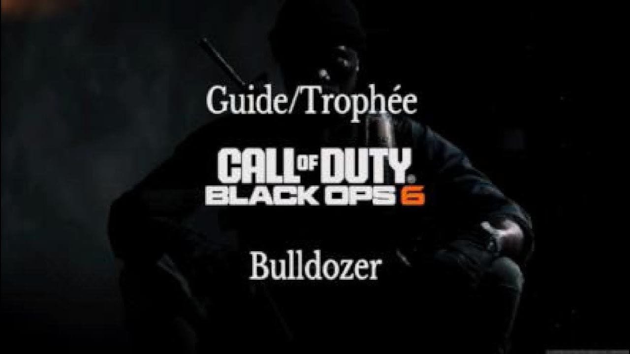 Black Ops 6 Trophée BULLDOZER, Mission Contrôle au Sol