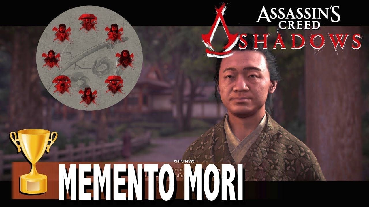 LES KABUKI MONO - où trouver tous ces membres / Memento mori Trophée - ASSASSIN'S CREED SHADOWS