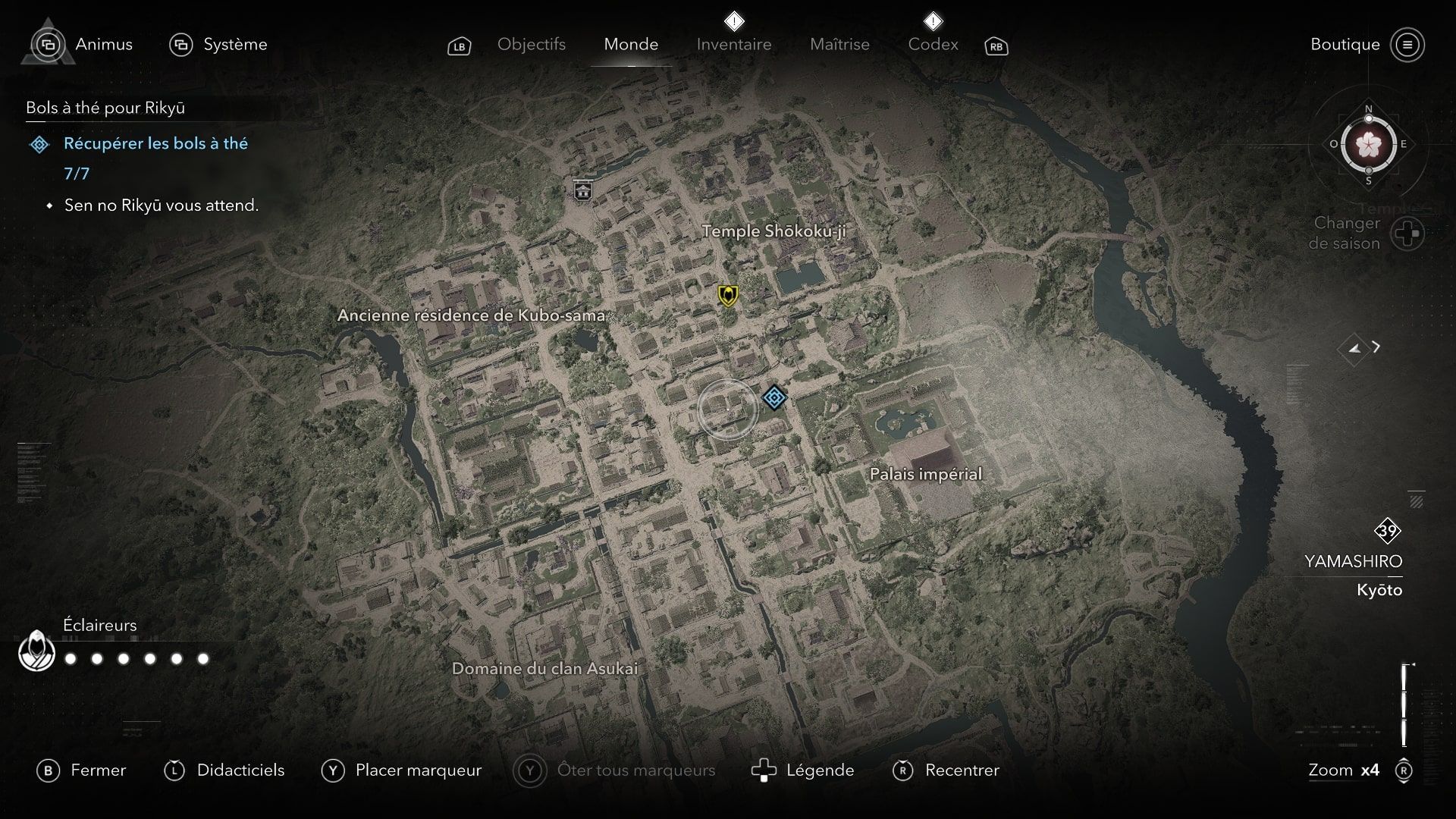 Bols à thé pour Rikyū, où les trouver | Guide Assassin's Creed Shadows