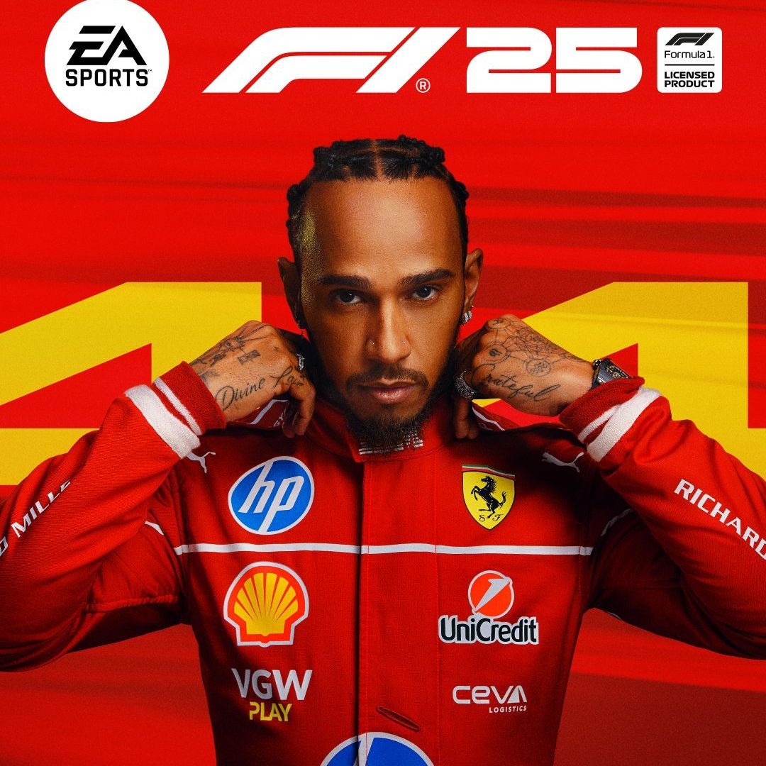 La pochette de l'édition standard de F1 25 présente deux vainqueurs de courses multiples et un débutant... ?