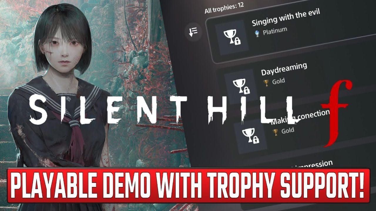 Silent Hill F Demo With Trophy & Achievement Support - Silent Hill F Easy Platinum!
