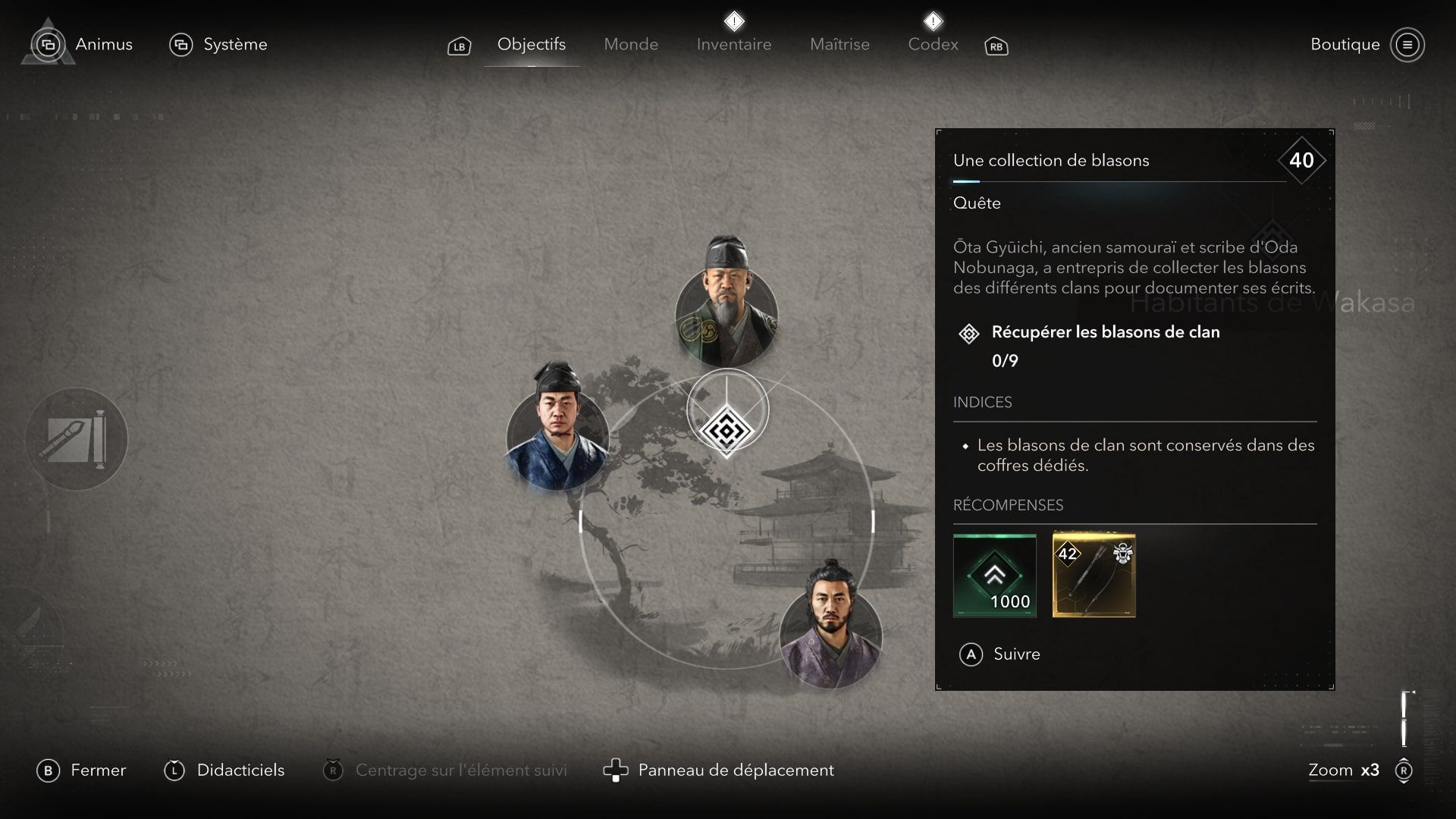 Une collection de blasons | Guide Assassin's Creed Shadows