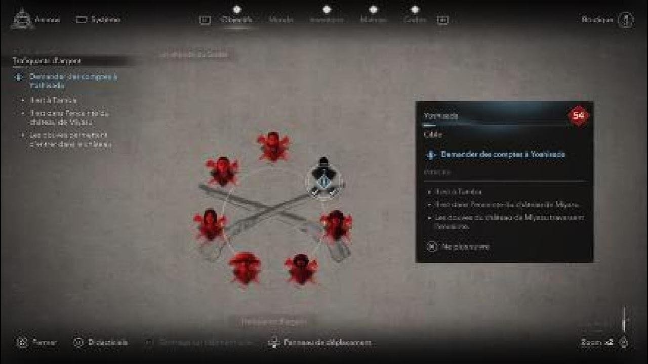 Assassin's Creed Shadows Assassiner Yoshisada Emplacement /Localisation trafiquant d'argent