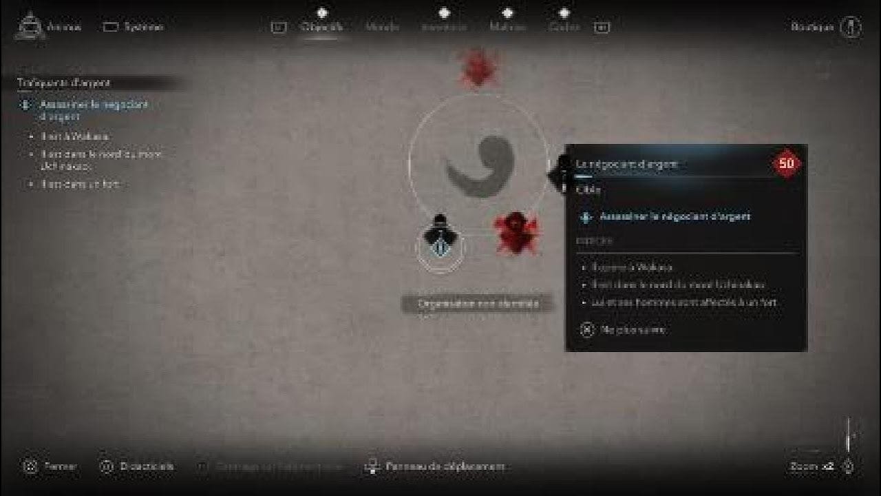 Assassin's Creed Shadows Assassiner Le négociant d'argent Emplacement /Localisation