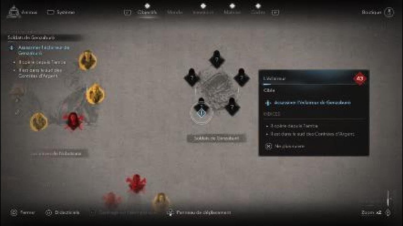 Assassin's Creed Shadows Les soldat Genzaburo Emplacement /Localisation itinéraire