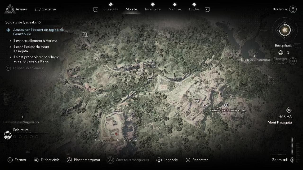 Assassin's Creed Shadows Assassiner L'exper en Teppo Emplacement /Localisation Soldat Genzaburo