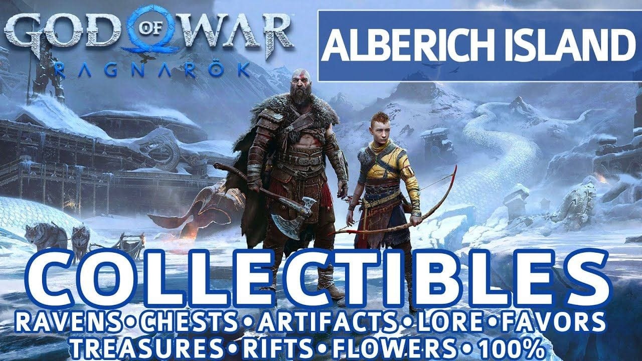 God of War Ragnarok - Alberich Island All Collectible Locations (Chests, Artifacts, Ravens) - 100%
