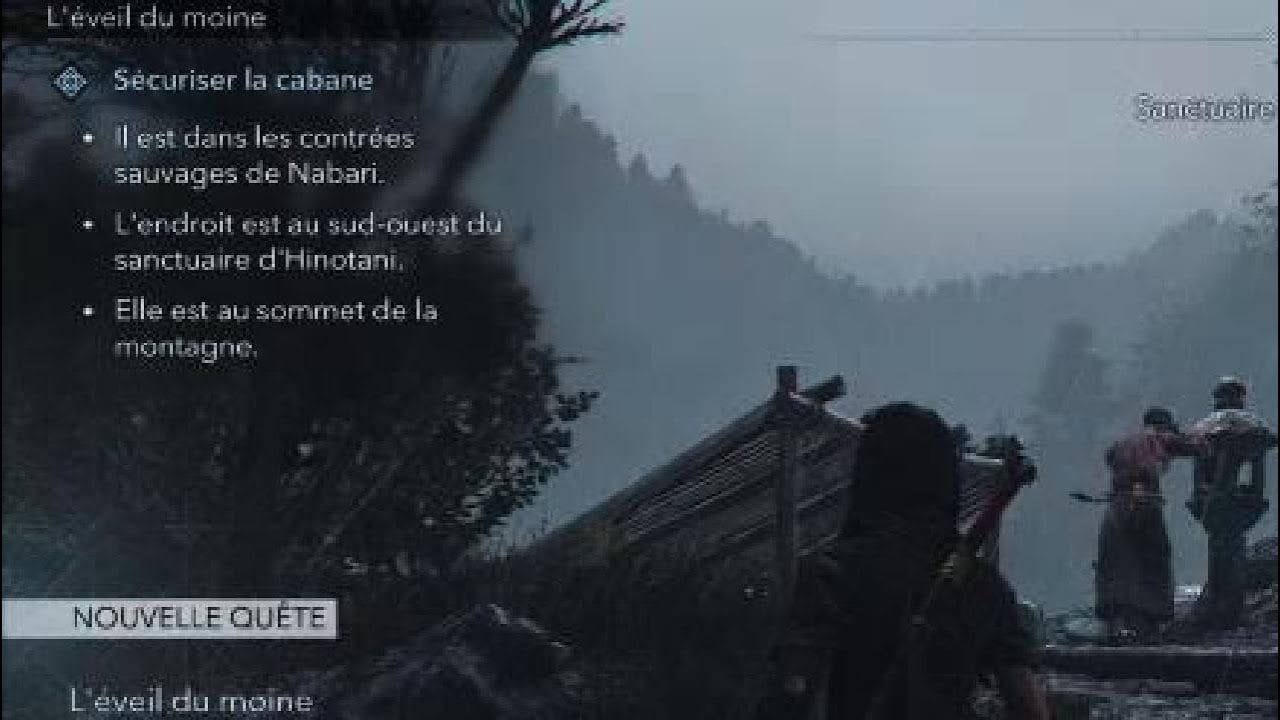 Assassin's Creed Shadows Quete L'eveil du moine - Emplacement /Localisation