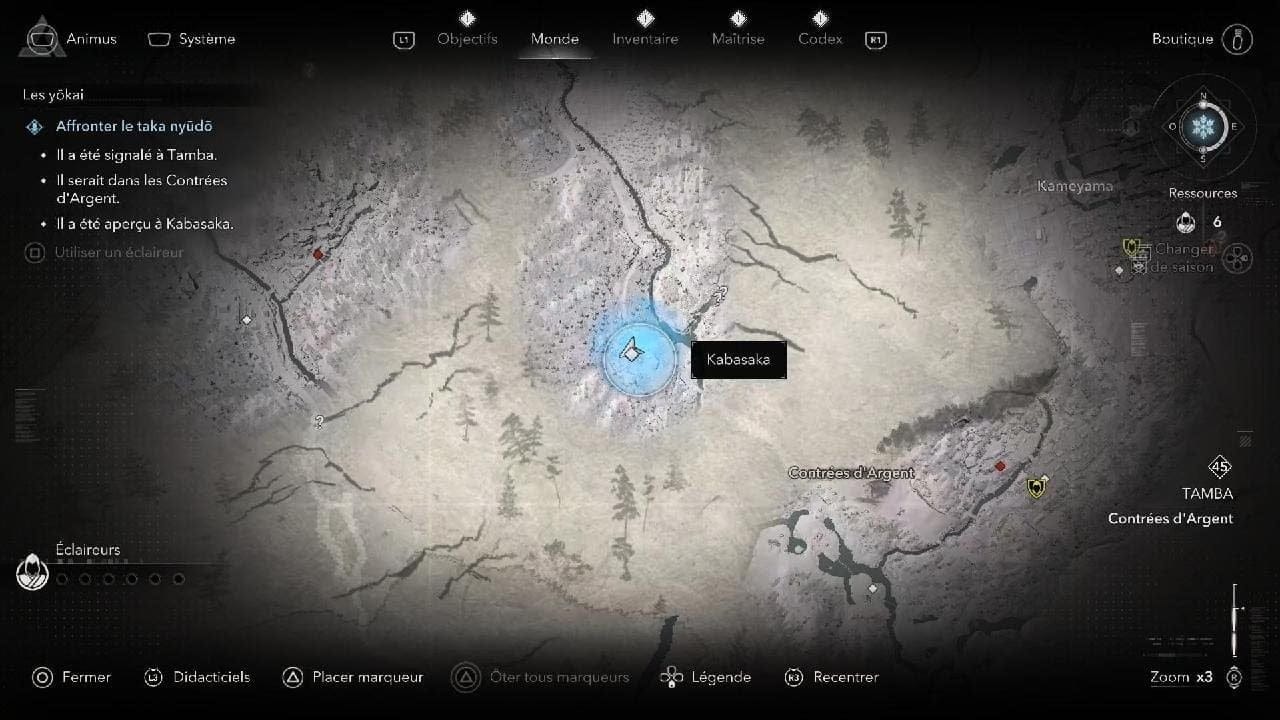 Assassin's Creed Shadows Assassiner Taka-Niudo Yokai emplacement /Localisation