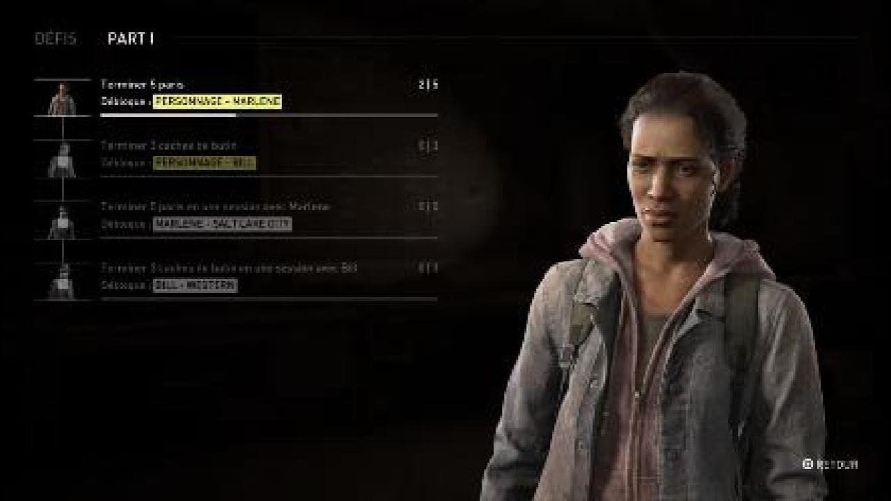 The last of us Part 2 MAJ Comment débloquer les 2 personnages PRÉCISÉMENT