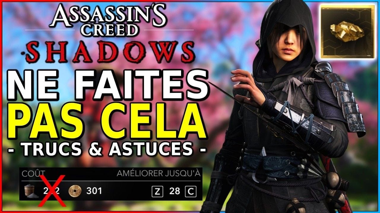 NE FAITES PAS CES GROSSES ERREURS dans AC SHADOWS (Trucs & Astuces)