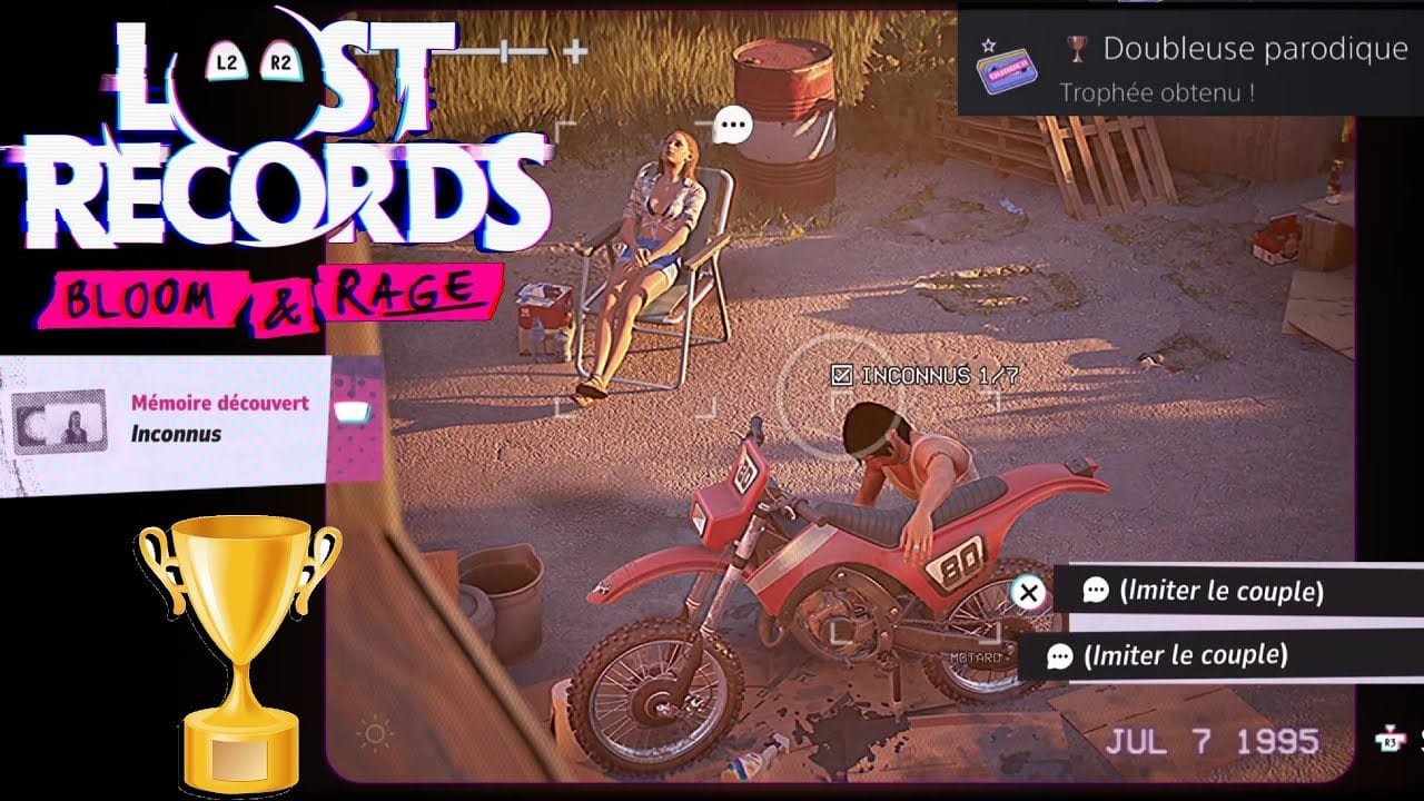 DOUBLEUSE PARODIQUE - IMITEZ LES PERSONNES EN VIDÉO TROPHÉE  - LOST RECORDS BLOOM AND RAGE