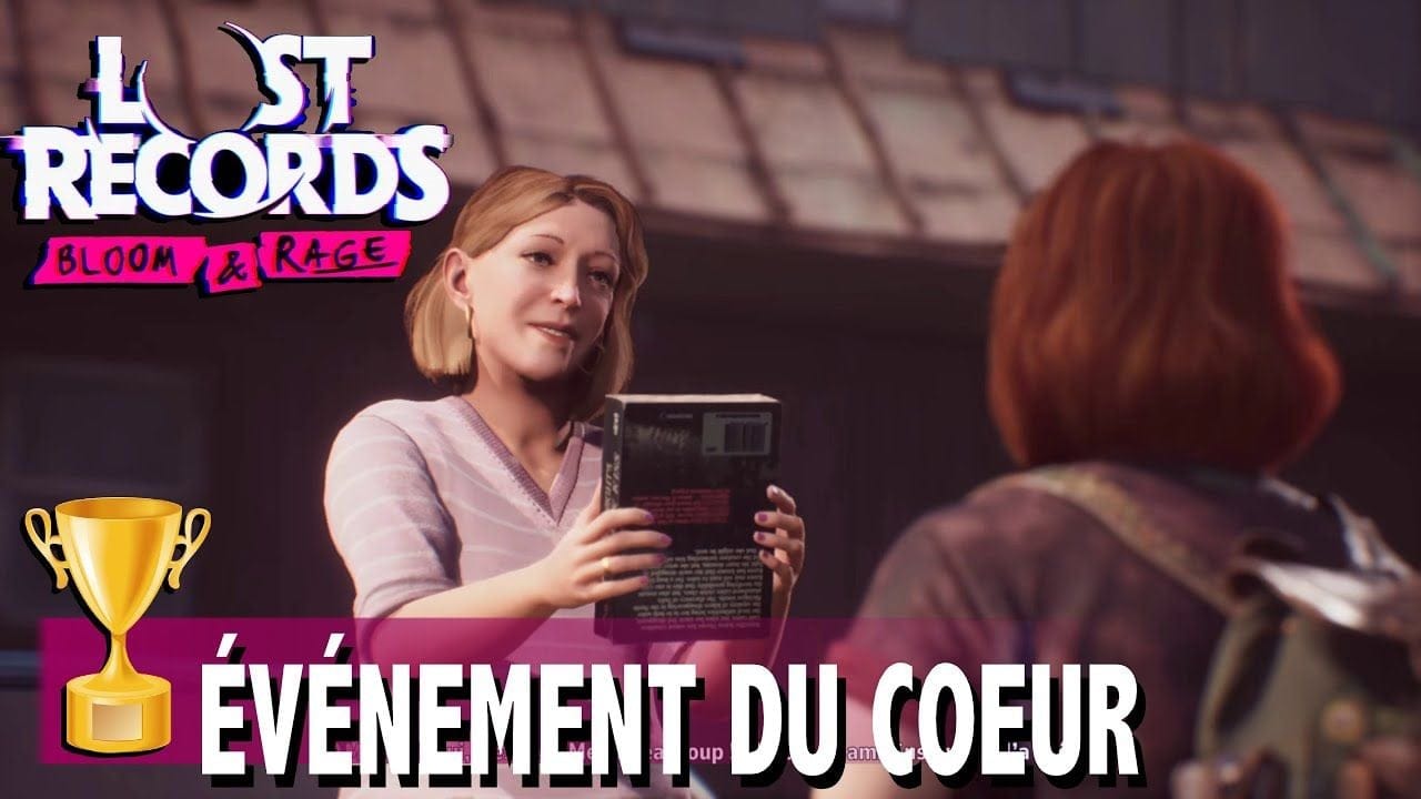 ÉVÉNEMENT DU COEUR - TROUVER LE LIVRE DE PAM - TROPHÉE  LOST RECORDS BLOOM AND RAGE
