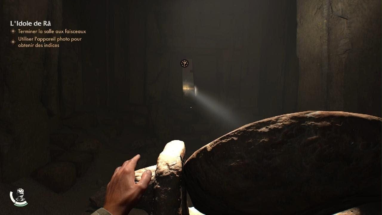 Indiana Jones et le Cercle Ancien - Énigme Salle aux faisceaux