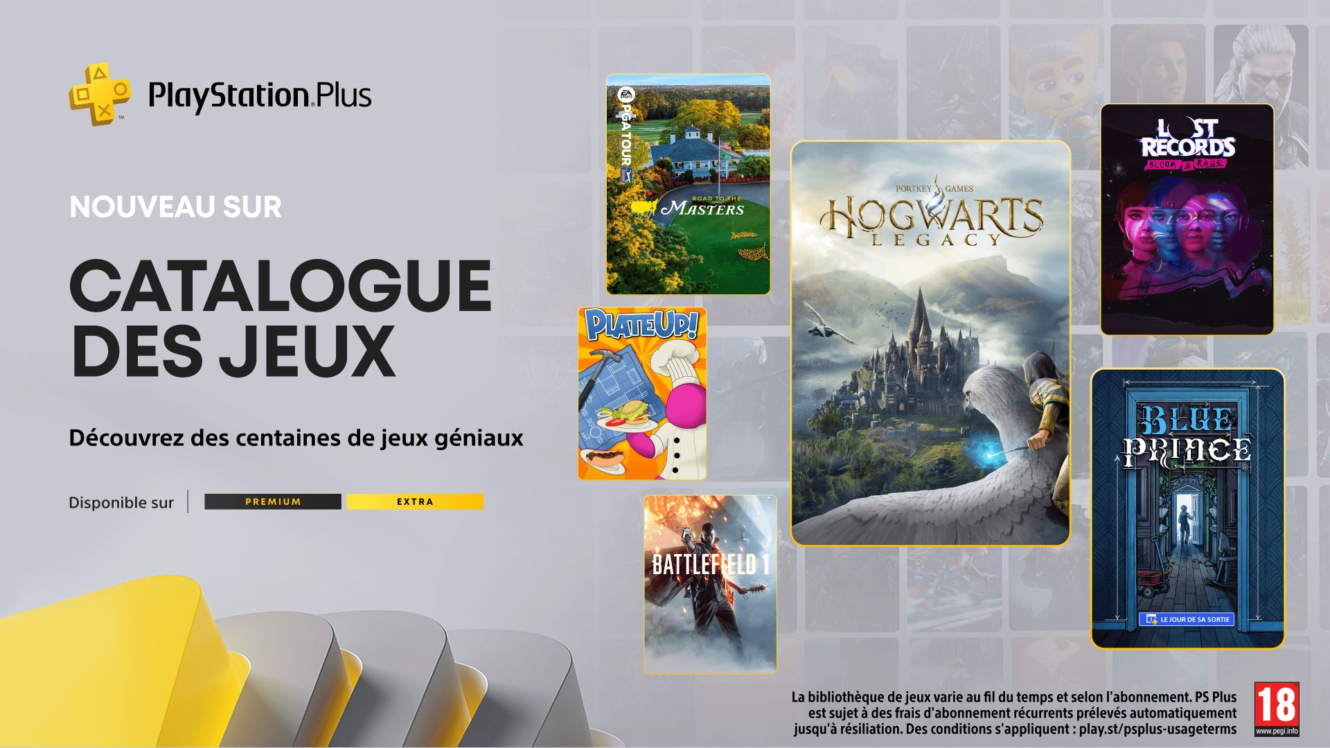 Catalogue des jeux PlayStation Plus pour avril : Hogwarts Legacy : L’Héritage de Poudlard, Blue Prince, Lost Records: Bloom & Rage Tape 2 et bien d’autres
