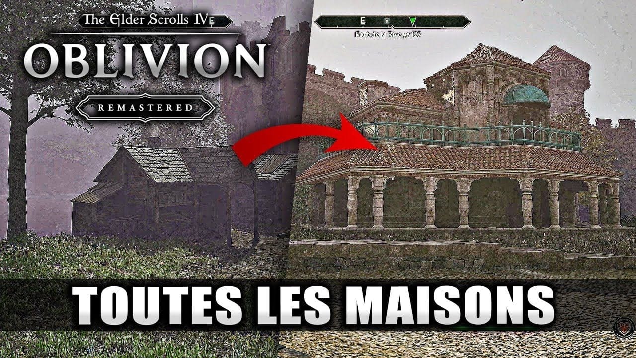 The Elder Scrolls 4 Oblivion: Toutes MAISONS du jeu (Comment Débloquer & Meubler) Visite RP