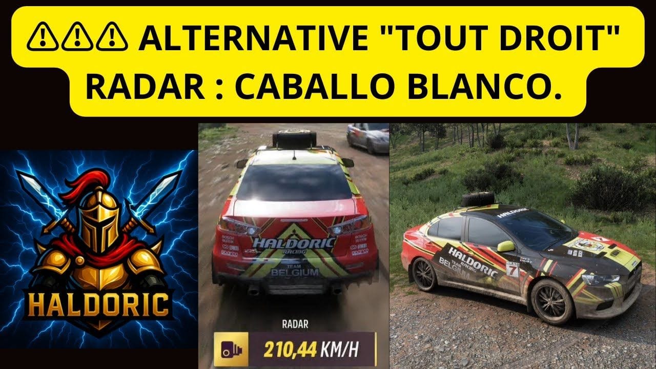 ⚠⚠⚠ ALTERNATIVE "TOUT DROIT" pour le Défi Saisonnier RADAR : CABALLO BLANCO. Forza Horizon 5 (FH5)
