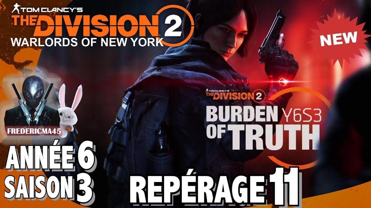 THE DIVISION 2 - REPÉRAGE 11  Activité 1 2 3 & DÉCOUVERTE SAISON 3 ANNÉE 6