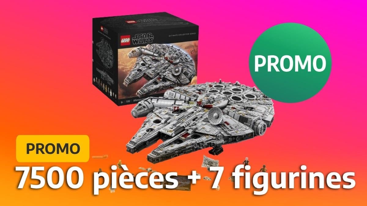 LEGO Star Wars : le légendaire Faucon Millenium est de retour en stock dans sa version géante
