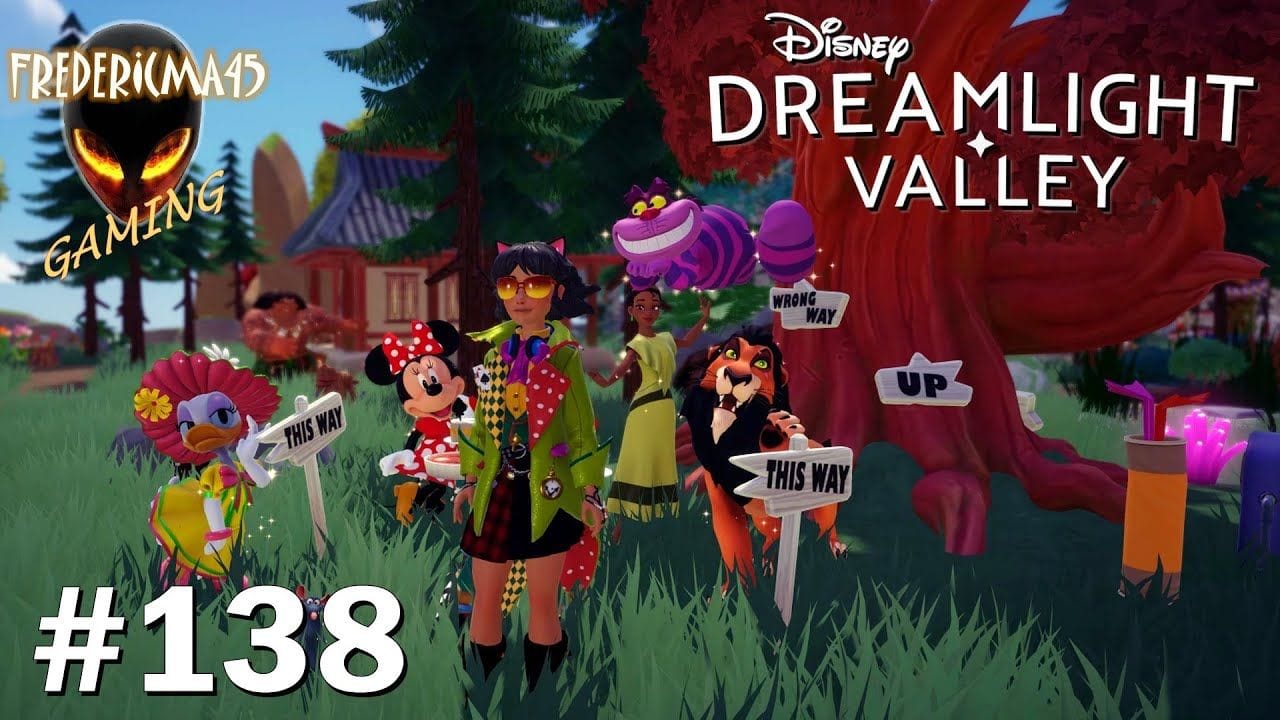 Disney Dreamlight Valley [FR] CHAT DE CHESHIRE - C'est du Grand N'importe Quoi ! Quête niveau 4 #138