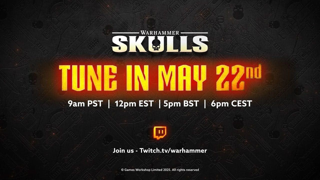 Warhammer Skulls 2025 : Le showcase centré sur la licence de Games Workshop revient le 22 mai