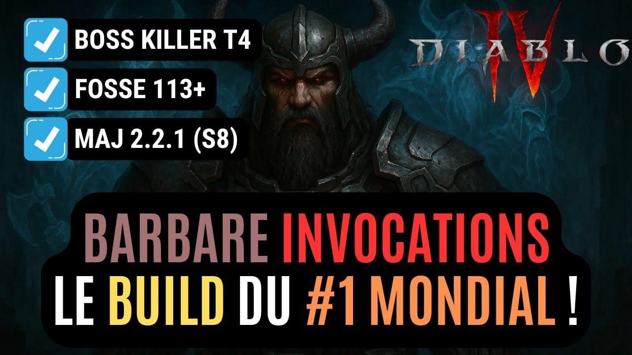 Le Méga Guide Pour Tout Comprendre Du Barbare Invocations En Saison 8 Dans Diablo 4 !