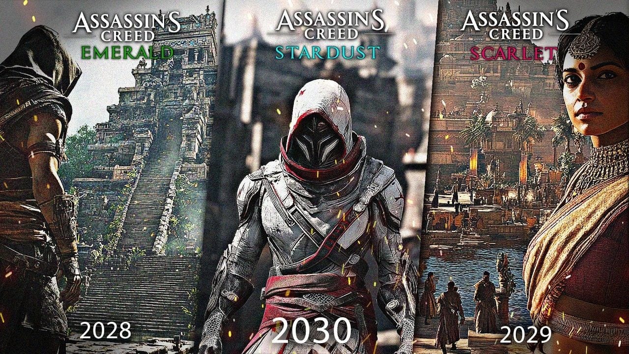 9 NOUVEAUX projets Assassin's Creed 🔥Entre 2026 et 2031 !! (Scarlet | Stardust | Emerald, ...)