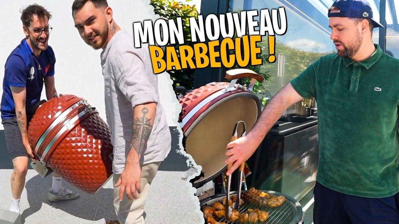 J'ai reçu mon nouveau Barbecue !! (première cuisson dessus miam miam)