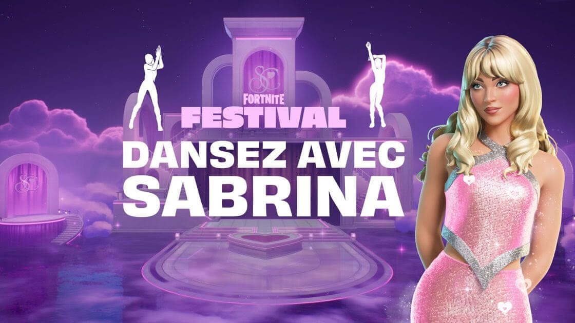 GEEKNPLAY - Fortnite x Sabrina Carpenter - Une expérience musicale épique à vivre dès le 30 mai 2025