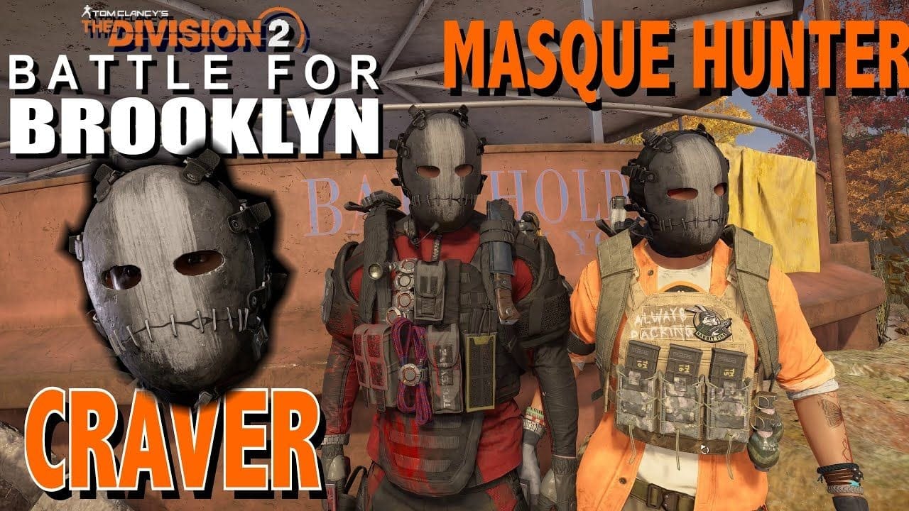 THE DIVISION 2 BATTLE FOR BROOKLYN HUNTER / MASQUE CRAVER CHASSEUR