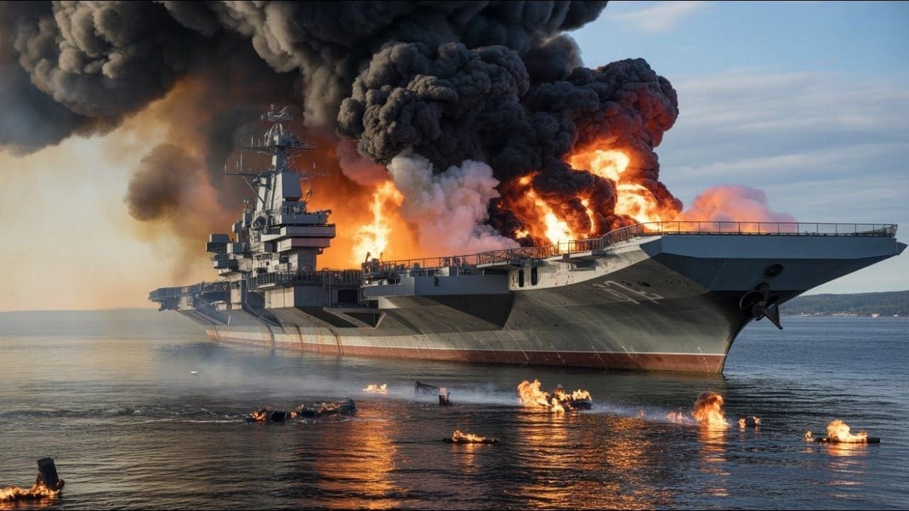 3 minutes ago, a US aircraft carrier carrying 700 fighter jets was destroyed by a Russian Yak-141